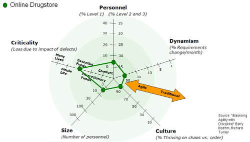 Pharmacy project radar chart example